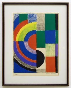 Photo of a painting by Sonia Delaunay called Color Rhythms